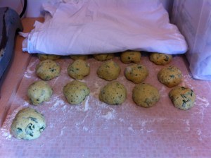 Dividing, quick pre shape and resting